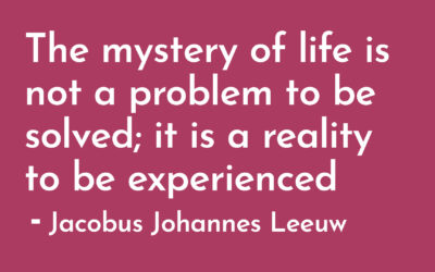 Quote: Life Is Not a Problem